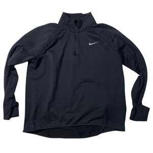 Nike Running Therma Fit Womens Black Track Sweater Size XL